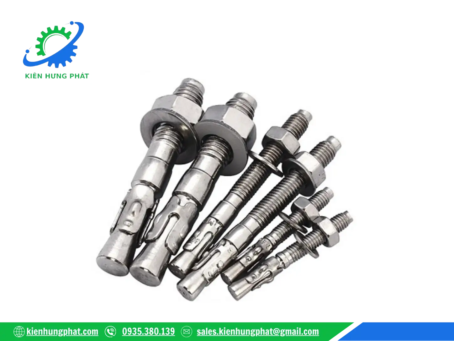 Phân loại bulong nở 3 cánh theo chất liệu