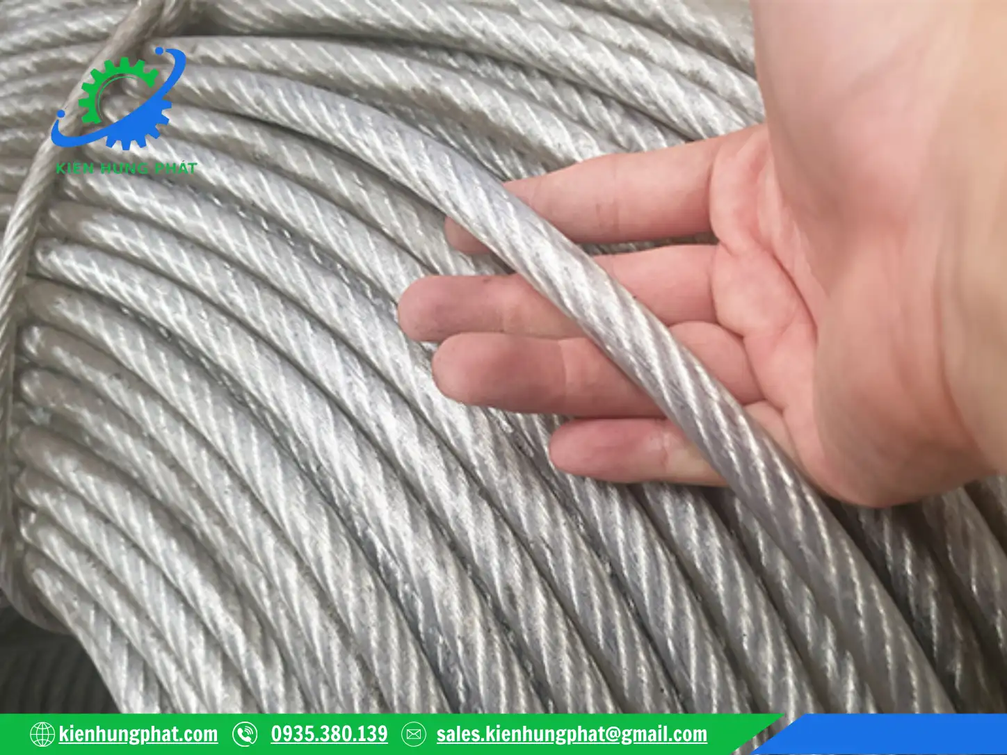 Vì sao nên chọn mua cáp thép bọc nhựa tại Kiên Hưng Phát?